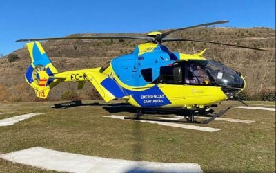 Un cazador de 72 años se dispara accidentalmente en una pierna en Quintanilla San García y es evacuado en helicóptero.