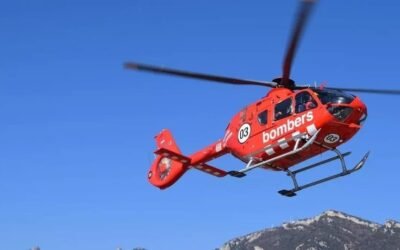 Herido un joven cazador tras caer al vacío 10 metros en Albanyà (Girona)